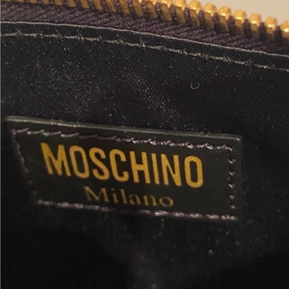 Moschino Black Clutch with Sign Graphic Shop stop - Picture 7 of 9